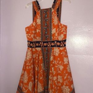 Beautiful orange sun dress.